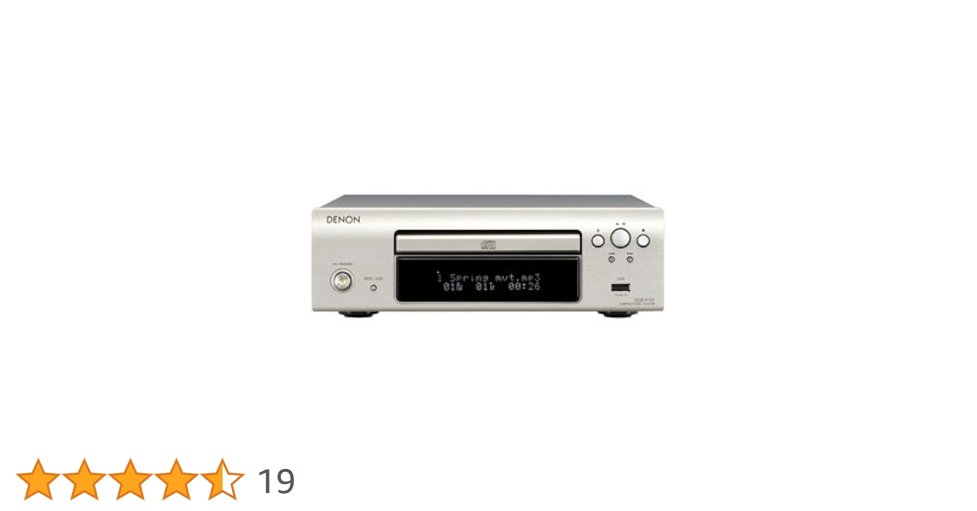 DENON - CDプレーヤー  DENON  DCD-F107 DENON DCD-F107 〓 10年製デノン USB対応CDプレーヤー, 並品