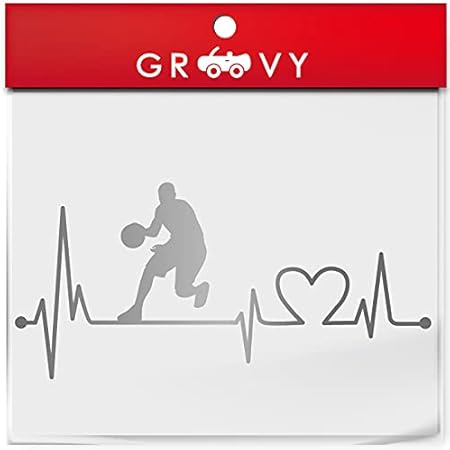 Amazon バスケ バスケットボール ステッカー Nba Bリーグ ハート 車 自動車 シルエット シール おしゃれ かわいい 防水 エンブレム アクセサリー ブランド アウトドア グッズ 雑貨 おもしろ 1378 シルバー ステッカー デカール 車 バイク