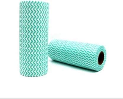 Kitchen Reusable Super Absorbent Cleaning Wipes Towel Paper Roll Non-woven Fabric Washable Clean Cloth Wipes Roller (Pack of 2) Napkins (2 Sheets) (B08X23PNB8) Amazon Price History, Amazon Price Tracker