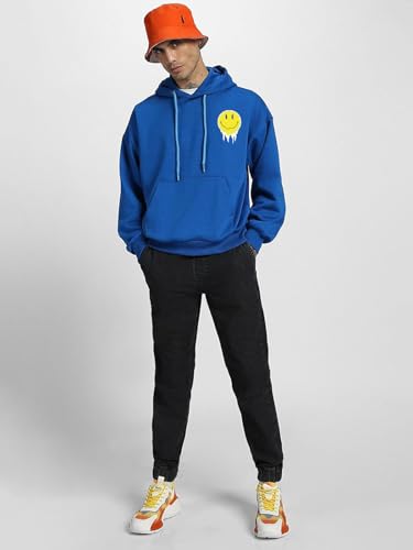 Image of Veirdo Cotton Poly Fleece Oversized Hooded Sweatshirt Baggy Fit Stylish Pocket Graphic Printed Hoodie for Men (Available in Sizes: S to 3XL)