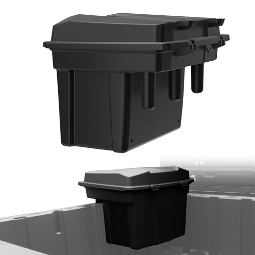 21L UTV Cargo Storage Box for Polaris Ranger 1000 900 570 500, Waterproof Removable Rear Bed Storage Bin with Top Tool Tray for Polaris XP 1000 900 570 500/ General 1000 2013-2025 Accessories