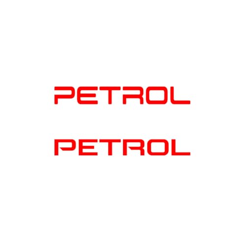 Image of Adhesive Petrol Warning Sticker for Vehicles, Perfect for Daily Use 1 Pack 2 Pieces (RED)