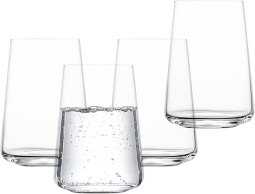 SCHOTT ZWIESEL Allroundbecher MioVino (4er-Set), moderne Wassergläser, spülmaschinenfeste Tritan-Kristallgläser, Made in Germany (Art.-Nr. 124053)