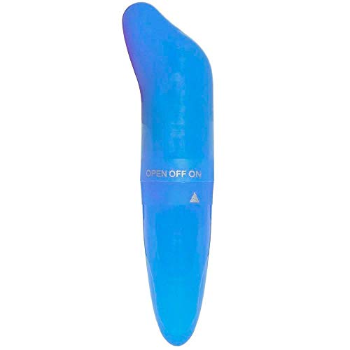 Mini Vibrador Com Ponta Estimuladora De Ponto G Liso Vibração Única Azul