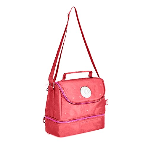 Kit Mochila Escolar Com Estojo e Lancheira Rebecca Bonbon RB3207 (Rosa)