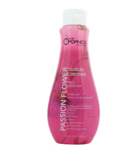 Juice Organics Passion Flower Volumizing Conditioner, Vitamin B5, Plant Proteins, Apple Juice, Aloe Leaf Juice, Resveratrol, Grape Juice-10 Fl Oz #TOP21