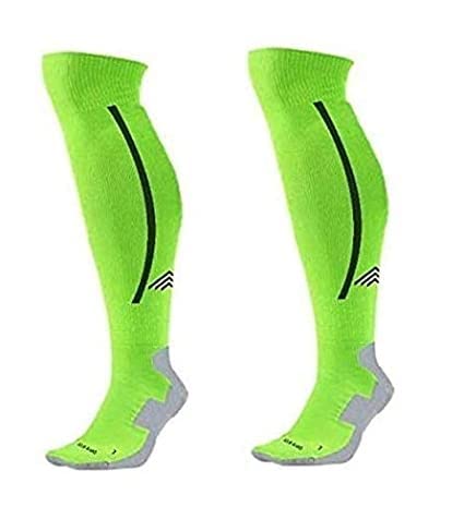 never quit Bamboo Football Cotton Socks/Stockings for Men Women Knee High Length Superior Grip for Shin Guard, Anti Slip Blister Protection Anti Odour, Free Size-picture-57