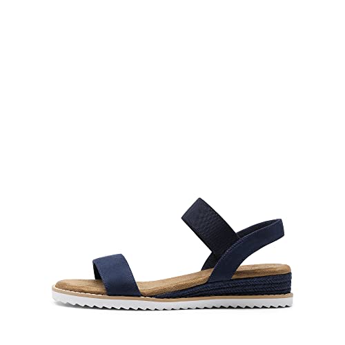 Image of DREAM PAIRS Womens Espadrilles Ankle Strap Sandals | Stretch Elastic Open Toe Comfortable Wedges Flats Spring Dressy Sandals Shoes for Women