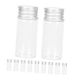 Bouteilles d'huiles essentielles : le corps de la bouteille est très transparent, on peut savoir exactement ce qu'il y a à l'intérieur sans ouvrir le couvercle, petites bouteilles d'échantillons