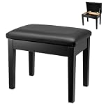 Piano Stools 54x34x45CM Piano Stool Faux Leather Keyboard Bench with Storage Multi-Purpose Stool for Piano Stool Storage (54x34x45CM)