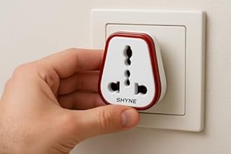 KAVANA Shyne 6 amp to 16 amp Converter/Conversion Plug Converts 6A Socket to 16 A Socket for Geysers, A/C,Refrigrator,Microwave,etc for Indian and International Plugs Pack of 2