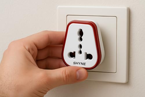 KAVANA Shyne 6 amp to 16 amp Converter/Conversion Plug Converts 6A Socket to 16 A Socket for Geysers, A/C,Refrigrator,Microwave,etc for Indian and International Plugs Pack of 2