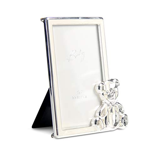 Lasody Teddy Bear Enamel Baby Picture Frame-Baby Birthday Gifts/New Born Baby Gifts #TOP2