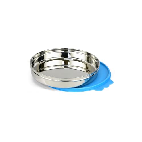 Image of SignoraWare Stainless Steel Small Khakra Box /Container | Airtight & Leakproof | Compact & Stylish Design for Kitchen & Travel Use | Ideal for Khakhra, Snacks & Dry Fruits (1.6 LTR | TBlue)