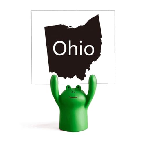 Support de carte grenouille Ohio Ameusa pour ne plus perdre vos notes
