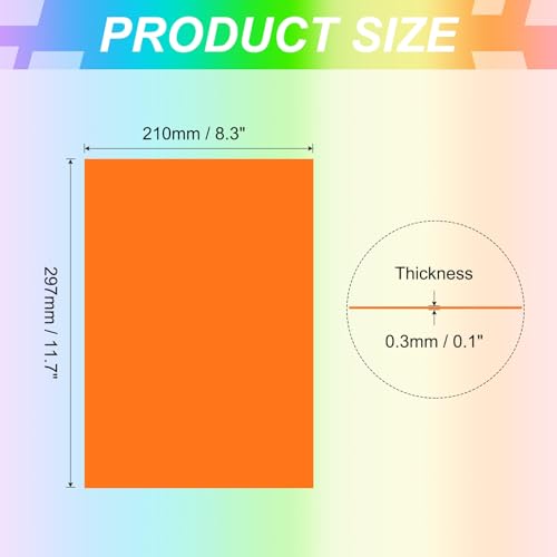 Filtre lumière gel de correction orange PATIKIL format A4 pour éclairage