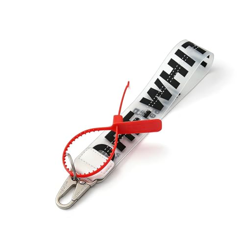 JHJEWH Wristlet Keychain for Women & Men Keychain Strap Blue Key Wrist Lanyard Lanyard Key Chain Holder Pvc Key chain (Black)