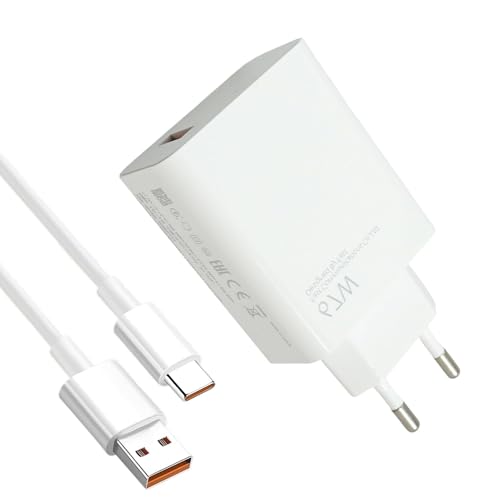 Greacesrio 67W Cargador Rápido, Turbo Carga Adaptador de Cargador para Note 13 12 11Pro 11S 10 11 Ultra 11i 10T Lite Poco X6 M6 X5 Pro