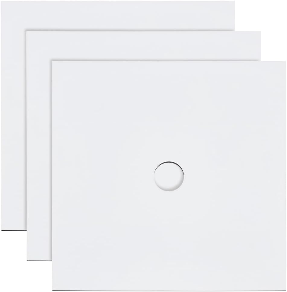 PLIGREAT 3 Pcs Sublimation Blank Graduation Cap Topper, White Construction Paper for Grad Decorations 9.25×9.25 Inch Grad Cap Cover Cardstock with Hole for DIY Craft Supplies