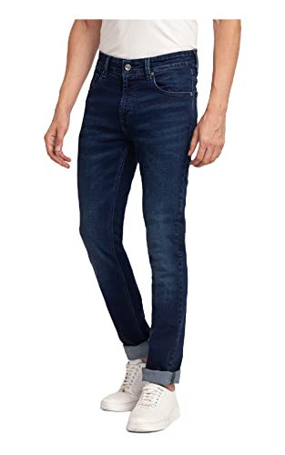 Image of Spykar Men's Mid Rise Regular Fit Jeans