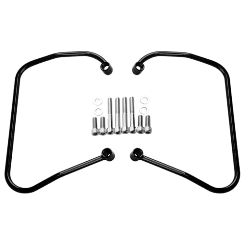 Soporte Negro para Alforjas Saddlebag para Street Bob Slim Compatible 2018 2022 (Hierro) miniatura 3