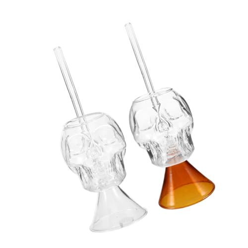 ERINGOGO 2 Piezas Transparent Vampire Goblets For Parties Bars Home Club Restaurant Glass Drinkware For Cocktails And Wine