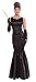 Produktbild Forum Novelties AC547 High Society Langes Kleid, Schwarz Kostüm, one Size