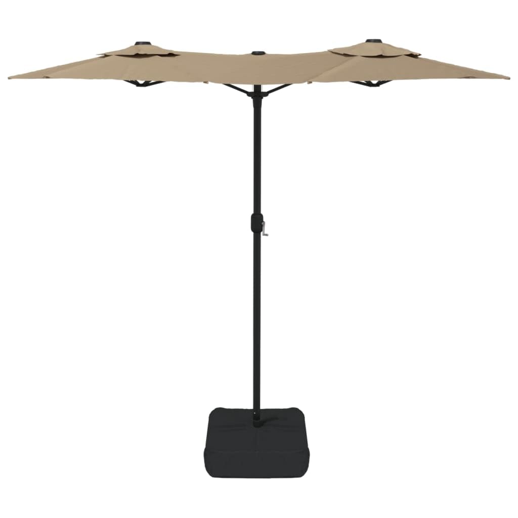 SYDE Zielony podwójny parasol ogrodowy 316x145 cm