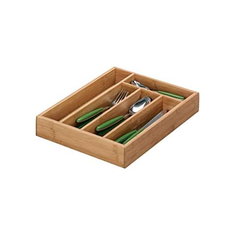 Zeller 25269 Practical Bamboo Cutlery Drawer Cover