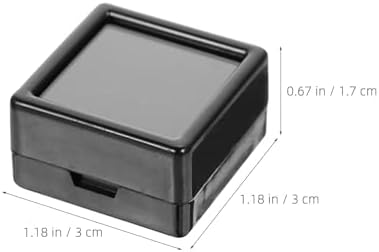 LIFKOME 12 Adet Küçük Boy, Takı Teşhir Kutusu, Şeffaf Kapaklı Mücevher Kavanozu, Düğün Töreni ve Doğum Günü Hediyesi İçin Uygun - Görsel 2