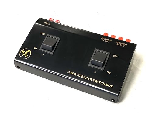 A/B A+B Switch 1 in - 2 Out 2 Way Stereo Receiver Speaker Set Selector by Kurrent Electric - Used condition - US$24.65