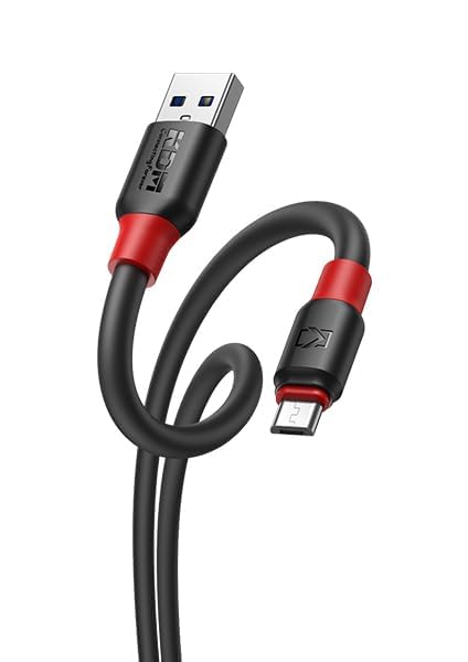 Image of USB to Micro USB Charging Cable | 20W Charging Support | 1 Meter Data & Charging Cable | Black