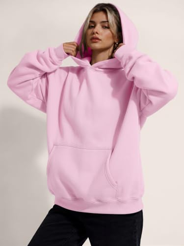 Image of Trendy Queen Women Oversized Hoodies Fall Outfits | Gentle Skin Feel, Aesthetic Drop Shoulder, Large Kangaroo Pocket, Seamless Daily Outfit Match