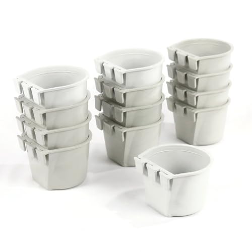 The ROP Shop | 12-Pack - Gray Cage Cups Made of Flexible Plastic Prevent Freezing & Breaking