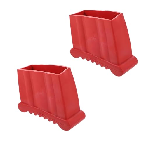 SafeStep Ladder Accessories 2-Pack Non-Slip Feet Covers Universal Step Ladder Pads & Anti-Skid Rubber Covers Security Bumpers for Extension and Type Ladders Floor Protectors