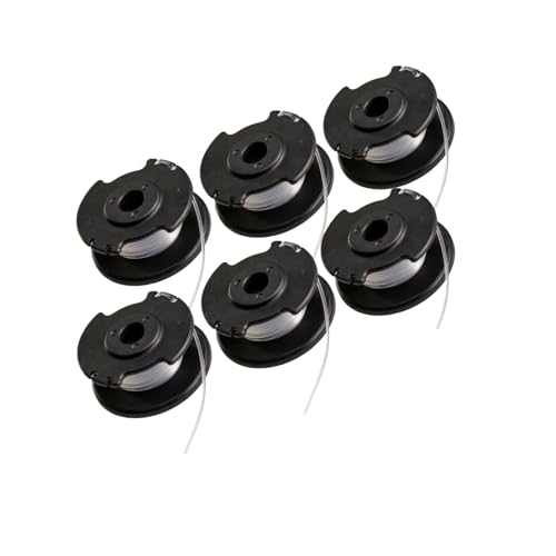 QLK 6 Pièces Bobine Fil Coupe Bordure Compatible Avec Einhell Coupe-Bordures Sans Fil, Remplacement Spools TLE-03, Accessoires Pour Tondeuse et Jardinage