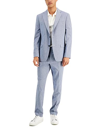 Costume en lin 2 pièces pour homme avec smoking à revers et deux boutons