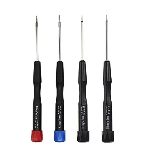 4-teiliges Präzisions Pentalobe Schraubendreher Set P2 P5 P6 5-Punkt 5er-Stern 0,8mm, 1,2mm und 1,5mm Oder Ts1 Ts4 Ts5 und Torx T5 Für iPhone Macbook Pro Air Reparatur