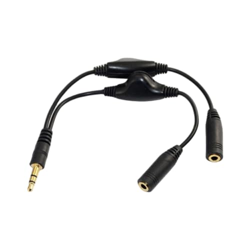 Cable divisor de auriculares 3.5mm macho a hembra miniatura 1
