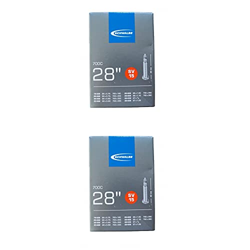Schwalbe 2x Schlauch 18-28/622 SV15-40 648190 3, Schwarz