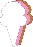 Top 10 Best Neapolitan Ice Cream Cone Reviews & Comparison | Updated 13 5.5 Large Tri Color Creative Foam Cut-Outs - Neapolitan Ice Cream Cone