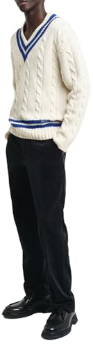 Pull-Over Homme GANT Col en V respirant et doux anti-bouloche