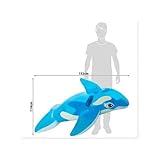 Intex 58523NP - Aufblasbares Reittier Blaue Orca, Vinyl, Blau, 152x114 cm