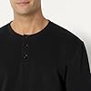 Amazon Essentials Men's Long-Sleeve Henley Shirt, Black, XXL #4