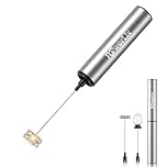 POWERLIX Pro 3-in-1 Handheld Milk Frother Electric - USB-C Rechargeable, 10,000 RPM Quick Whisk, Detachable Heads for Latte/Cappuccino/Egg Whites, Auto-Stop Safety, Portable Barista Tool