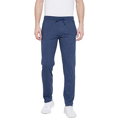 OKANE Men's Poly Cotton Printed Athletic Denim Track Medium Size Pants