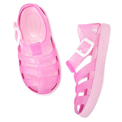 Image of Luffymomo Boys Girls Closed Toe Sandals Lightweight Beach Water Shoes Adjustable Summer Outdoor Sandal for Toddler /Little Kids