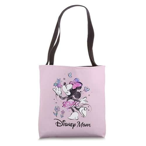 Disney Mom Minnie & Flowers Family Trip Mothers Day Gift Tote Bag