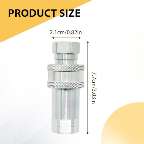 Image of SYOWADA 2Pcs 3 /8 inch Ag Hydraulic Quick Connect Tractor Couplers with Dust Caps, ISO 5675 Agricultural Quick Disconnect Coupling