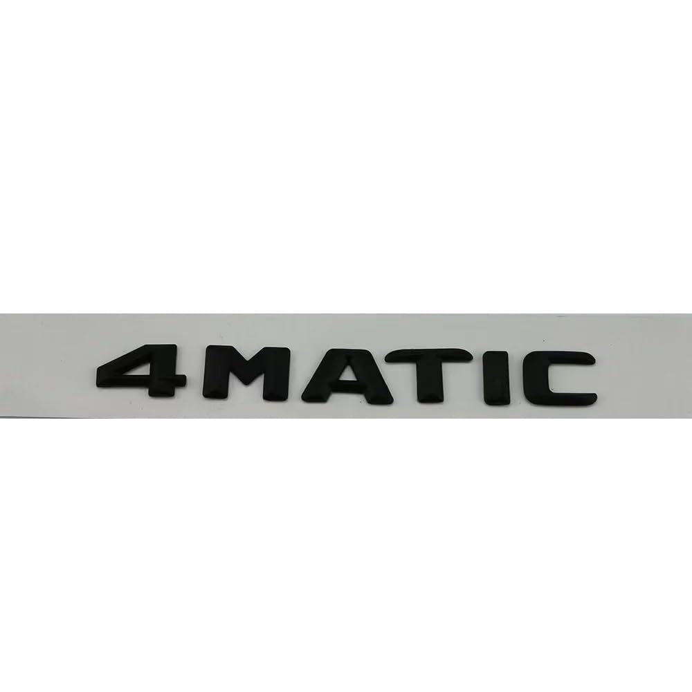 YTQMoreBNZ YYDStes Compatible With Mercedes Benz Class AMG 4MATIC 4 MATIC Trunk Chrome Matte Black Letters